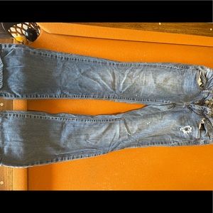 SO bootcut low rise size 7 jeans from kohls